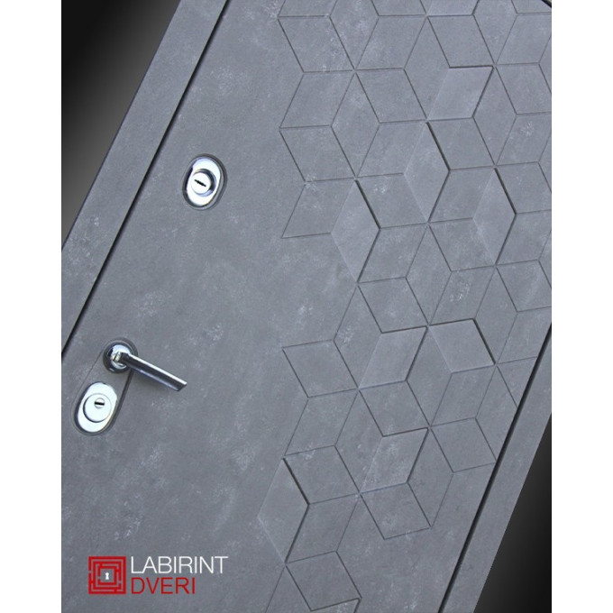 Стальная дверь Лабиринт Бетон 25 (Бетон светлый)